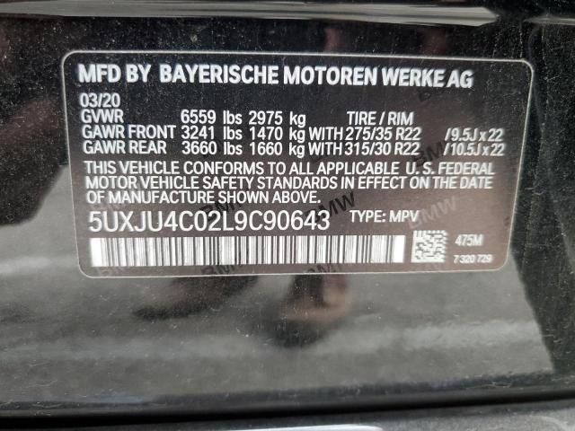 2020 BMW X5 M50I 5UXJU4C02L9C90643