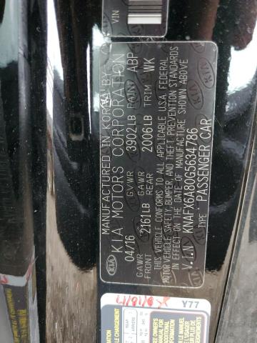 2016 KIA FORTE EX - KNAFX6A80G5634786