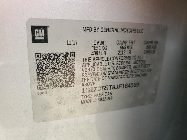 2018 CHEVROLET MALIBU LT - 1G1ZD5ST8JF164569