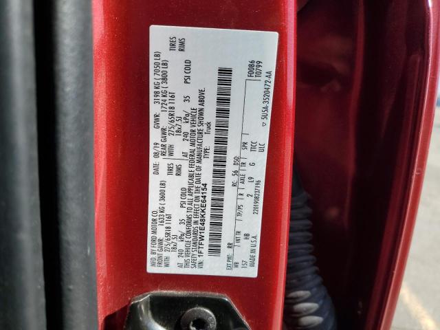 2019 FORD F150 SUPER - 1FTFW1E48KKE64154