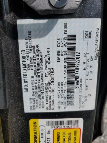 2017 FORD FUSION SE - 3FA6P0H7XHR227012