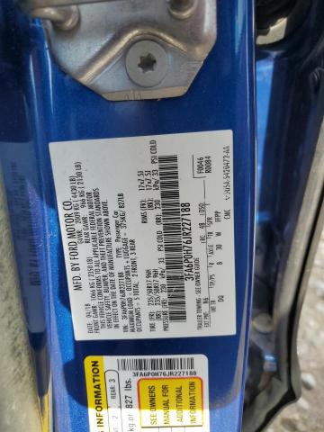 2018 FORD FUSION SE - 3FA6P0H76JR227188