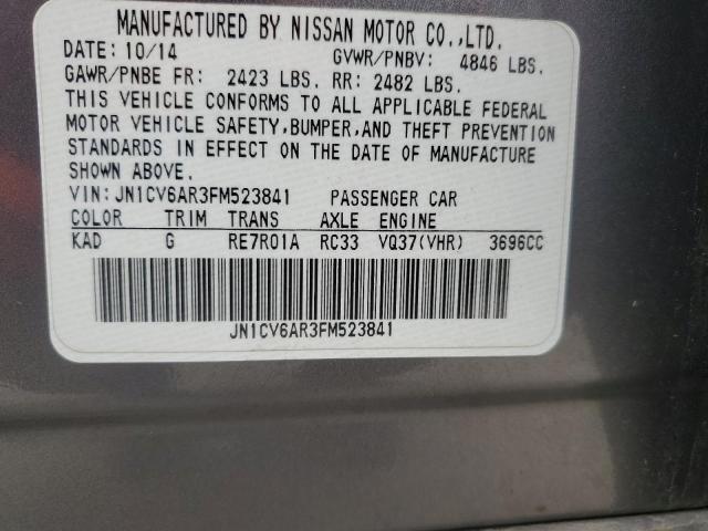 2015 INFINITI Q40 JN1CV6AR3FM523841