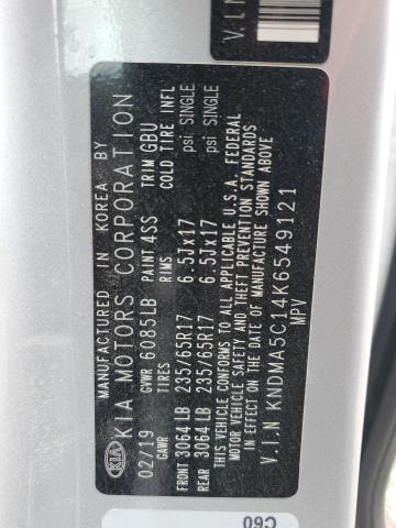 2019 KIA SEDONA L KNDMA5C14K6549121