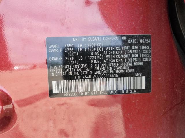 2025 SUBARU OUTBACK PR 4S4BTACC8S3114515