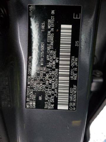 2016 LEXUS LX 570 JTJHY7AX0G4192598