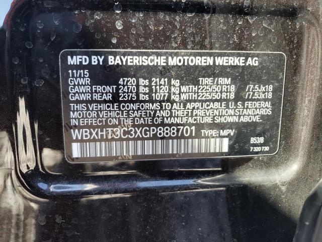 2016 BMW X1 XDRIVE2 - WBXHT3C3XGP888701