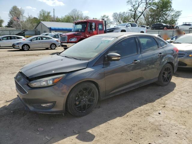 FORD FOCUS SE 2016 gray  gas 1FADP3F29GL395320 photo #1