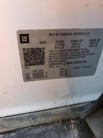 2019 GMC ACADIA SLE - 1GKKNLLS6KZ258339