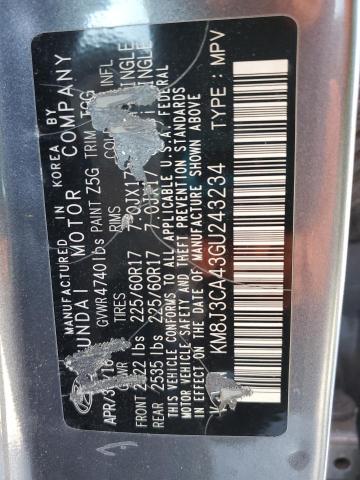 2016 HYUNDAI TUCSON LIM - KM8J3CA43GU243234