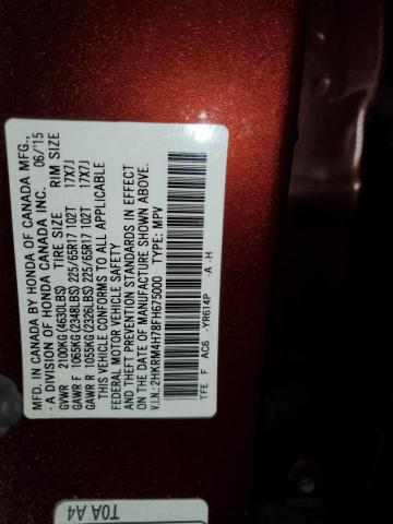 2015 HONDA CR-V EXL - 2HKRM4H78FH675000