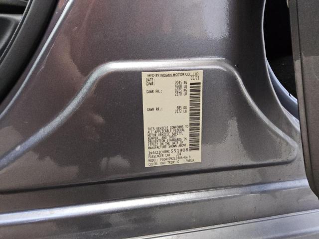 2021 NISSAN LEAF SV 1N4AZ1CV8MC551908