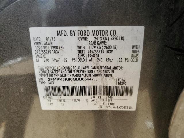 2016 FORD EDGE TITAN - 2FMPK3K90GBB05647