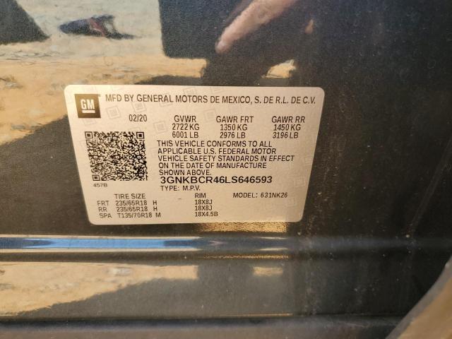 2020 CHEVROLET BLAZER 2LT - 3GNKBCR46LS646593