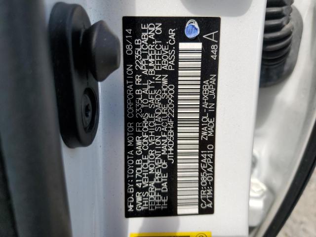2015 LEXUS CT 200 JTHKD5BH4F2209900
