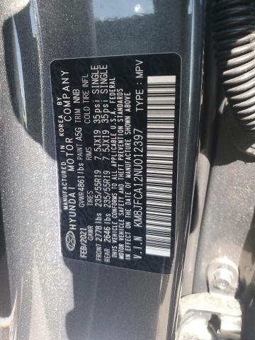 2022 HYUNDAI TUCSON SEL - KM8JFCA12NU012397