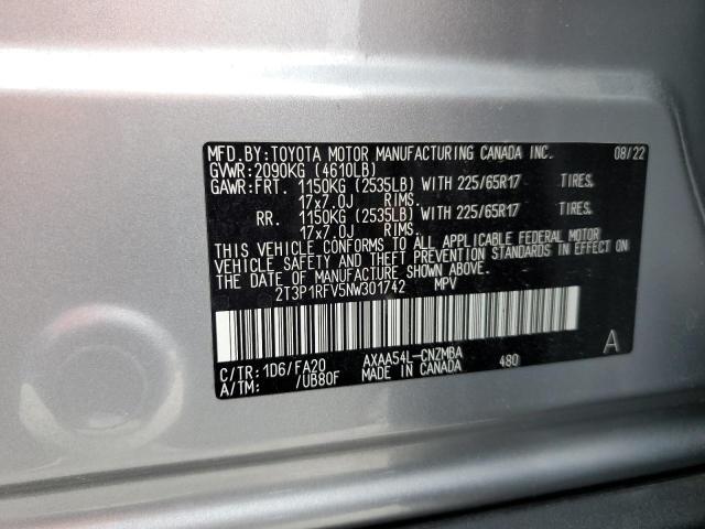 2022 TOYOTA RAV4 XLE - 2T3P1RFV5NW301742