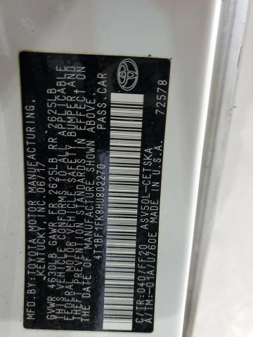 2017 TOYOTA CAMRY LE 4T1BF1FK8HU802270