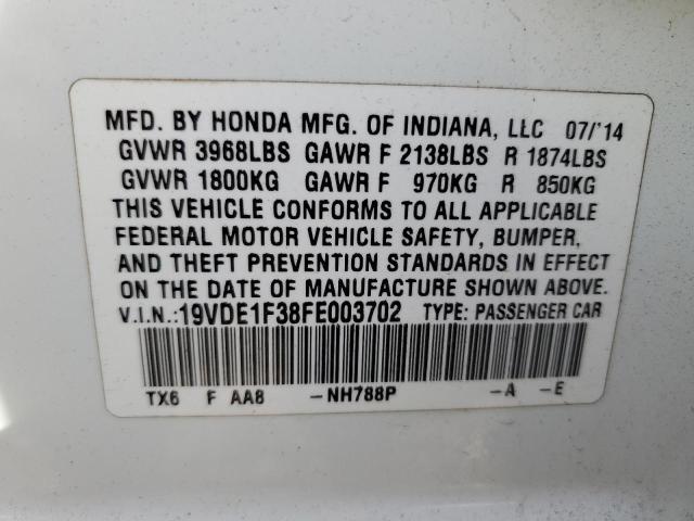 2015 ACURA ILX 20 - 19VDE1F38FE003702