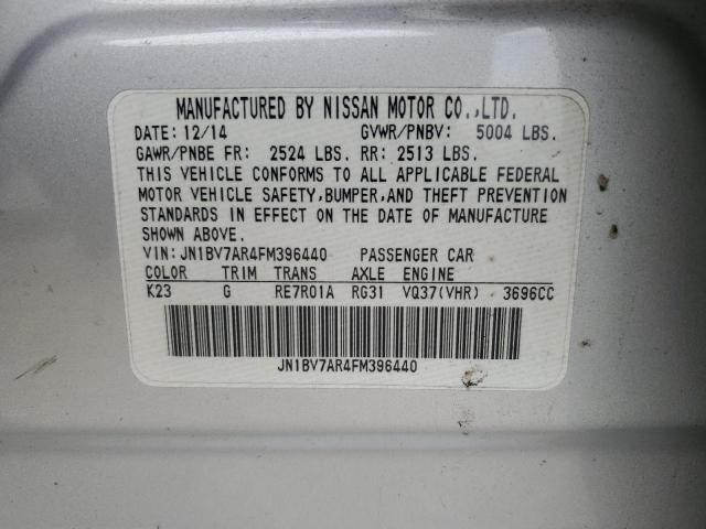 2015 INFINITI Q50 BASE JN1BV7AR4FM396440
