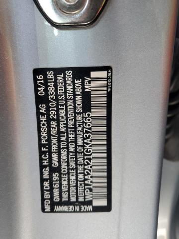 2016 PORSCHE CAYENNE - WP1AA2A21GKA37665
