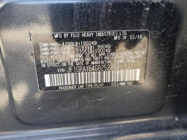 2016 SUBARU IMPREZA SP - JF1GPAY64G8252232