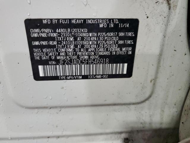 2015 SUBARU FORESTER 2 - JF2SJADC5FH546918