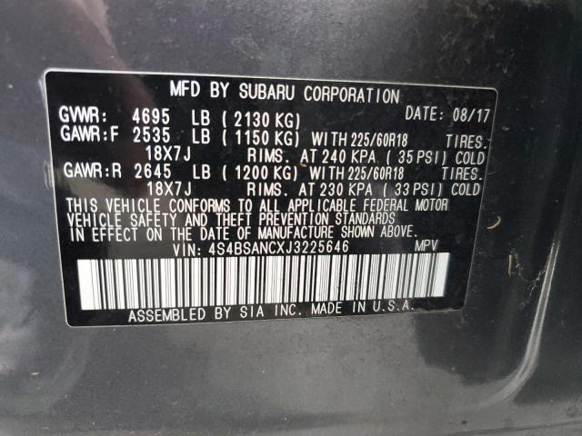 2018 SUBARU OUTBACK 2. - 4S4BSANCXJ3225646