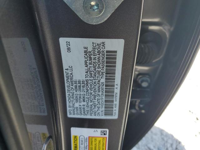 2022 HONDA ACCORD LX - 1HGCV1F13NA067425