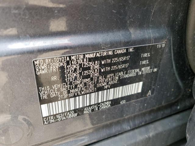 2020 TOYOTA RAV4 XLE - 2T3P1RFV1LW090651