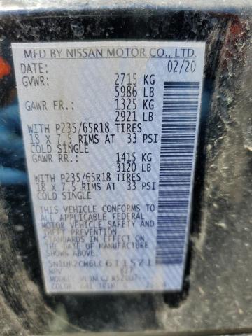 2020 NISSAN PATHFINDER - 5N1DR2CM6LC611571
