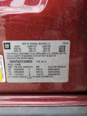 2015 GMC ACADIA DEN - 1GKKVTKD1FJ348652