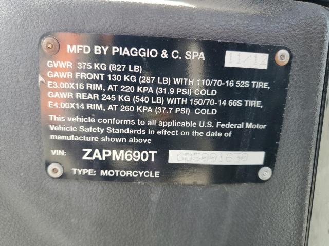 2013 PIAGGIO BV 350 - ZAPM690T6D5001630