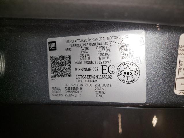 2022 GMC CANYON DEN 1GTG6EEN2N1166102