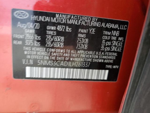 2020 HYUNDAI SANTA FE S - 5NMS3CAD1LH261337