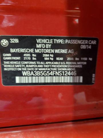 2015 BMW 328 XI SUL - WBA3B5G54FNS12446