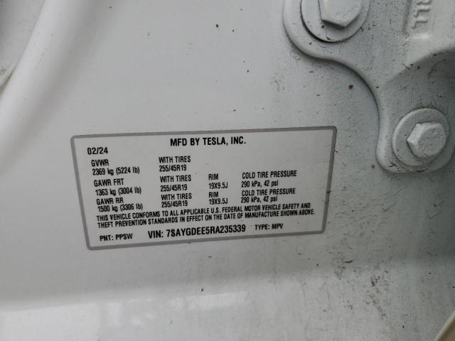 2024 TESLA MODEL Y - 7SAYGDEE5RA235339