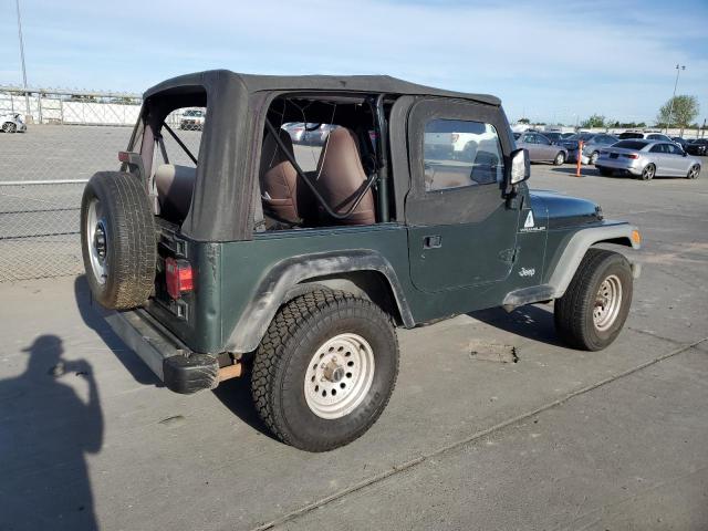 JEEP WRANGLER 2002 green  gas 1J4FA29P72P711802 photo #4