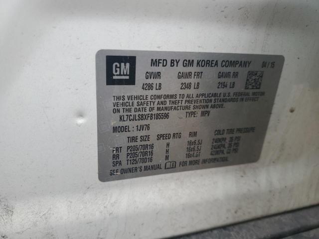 2015 CHEVROLET TRAX 1LT - KL7CJLSBXFB185596