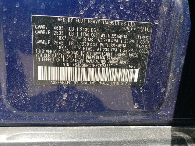 2015 SUBARU OUTBACK - 4S4BSBNC1F3262856