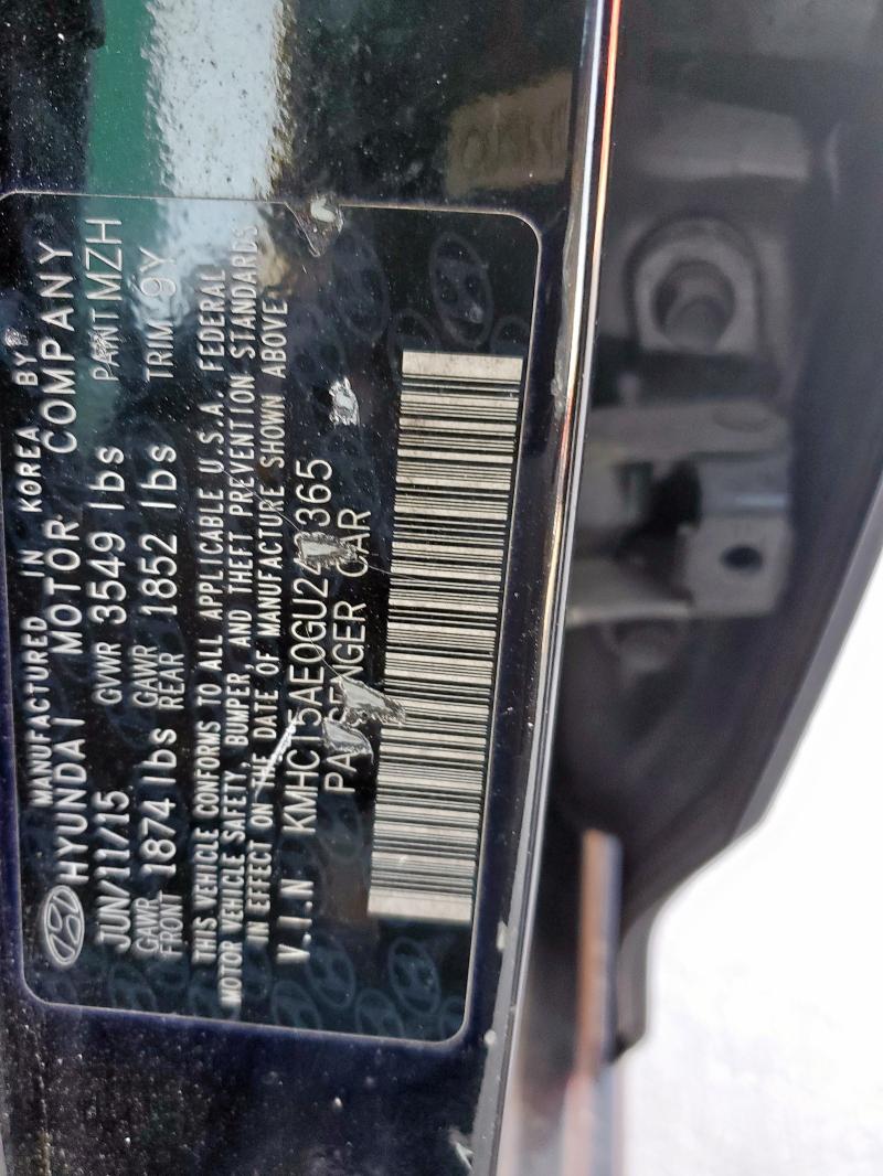 2016 HYUNDAI ACCENT SE KMHCT5AE0GU243365