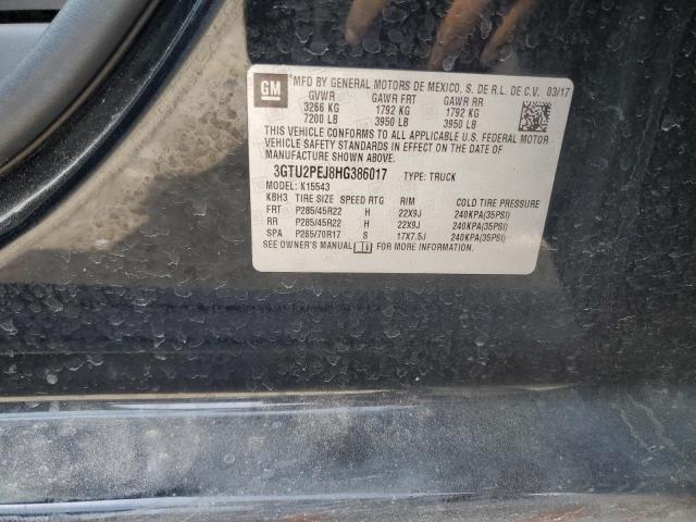 2017 GMC SIERRA K15 - 3GTU2PEJ8HG386017