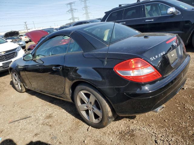 MERCEDES-BENZ SLK 280 2007 black converti gas WDBWK54F37F144910 photo #3
