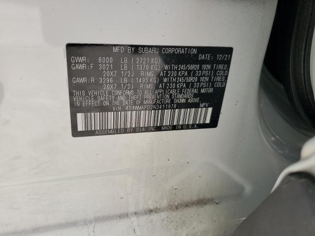 2022 SUBARU ASCENT LIM - 4S4WMAPD2N3411978