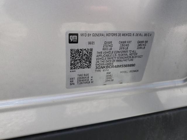 2021 CHEVROLET BLAZER 2LT - 3GNKBCR48MS569890