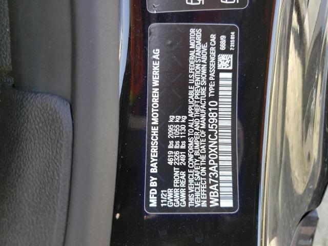 2022 BMW 430XI WBA73AP0XNCJ59810