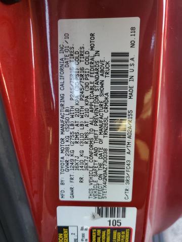 2010 TOYOTA TACOMA PRE - 5TETX4GN9AZ730038