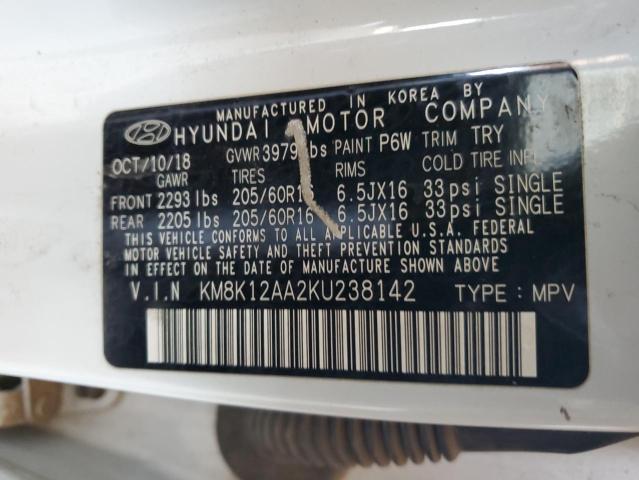 2019 HYUNDAI KONA SE KM8K12AA2KU238142