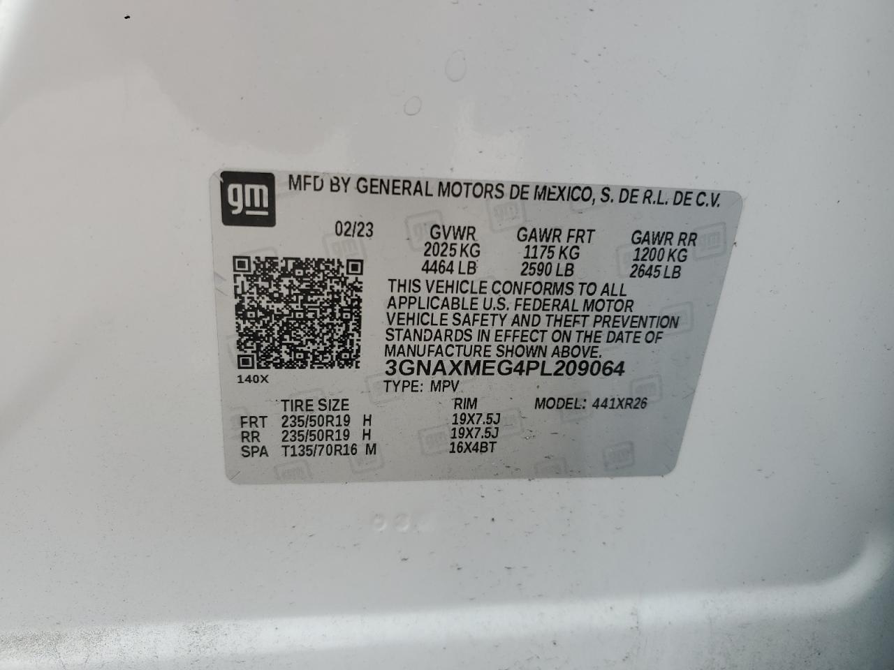 CHEVROLET EQUINOX RS