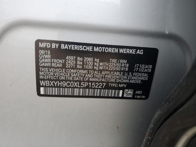 2020 BMW X2 SDRIVE2 WBXYH9C0XL5P15227